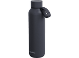 Botella - Quokka Solid, 630 ml, Mantiene temperatura, Libre BPA, Acero inoxidable, Con tira, Slate