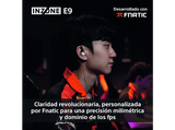 Auriculares gaming - Sony INZONE E9, Aislamiento acústico, Caja de audio USB-C, PC streaming, Cable 1,8 m, Fnatic, Estuche, G900B, Negro