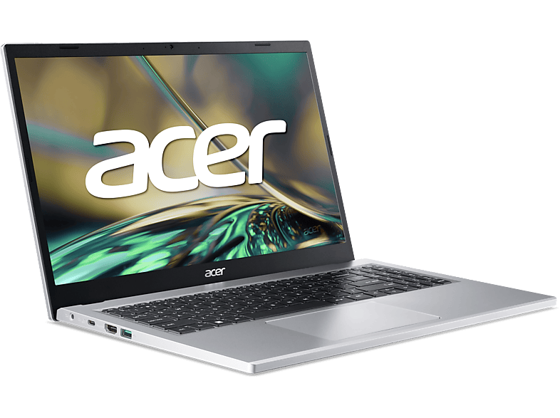 Portátil - Acer Aspire 3 A315-510P-38ZY, 15.6 Full HD, Intel® Core™ i3-N305, 8GB RAM, 512GB SSD, Sin sistema operativo