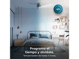 Ventilador de techo - Cecotec EnergySilence Aero 5400, Motor DC, 52 pulgadas, Mando a distancia, 6 velocidades, Blanco