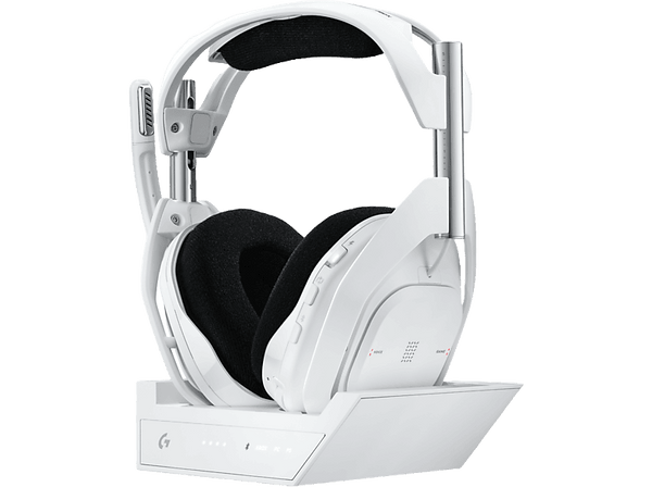 Auriculares gaming - Logitech G ASTRO A50 X, Estación base, Multidispositivo, HDMI 4K, Lightspeed, Micrófono, PC/Mac/PS/Xbox, Bluetooth, Blanco