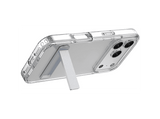 Funda móvil - CellularLine CLEAR STAND, Para iPhone 17 Pro Max, Esquinas reforzadas, Con soporte integrado, Antibacteriana, Transparente