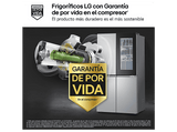 Frigorífico americano - LG GMV960MBDE, No Frost, 178.7 cm, 666 l, Instaview™, Linear Cooling™, Plata
