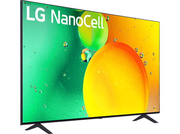 TV LED 65" - LG 65NANO756QC, UHD 4K, Procesador de Gran Potencia 4K α5 Gen 5, Smart TV, DVB-T2 (H.265), Azul oscuro ceniza
