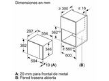 Microondas integrable - Balay 3CG5172B2, Grill, 800W, 20 L, 5 potencias, Control deslizante, Aquálisis, Blanco