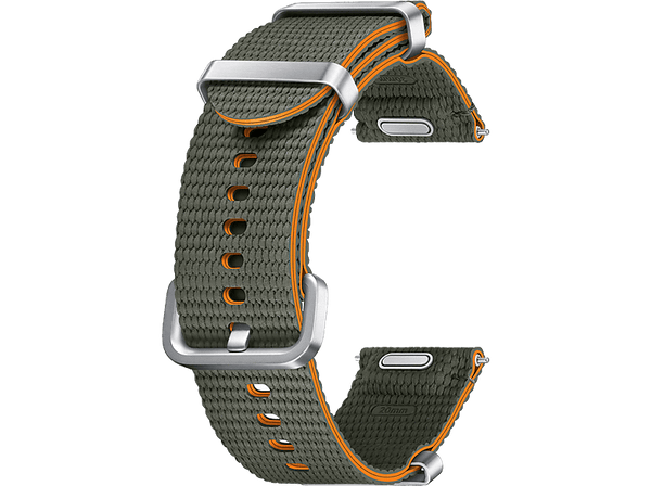 Correa - Samsung Nato Band, Para Samsung Galaxy Watch7, Cierre clásico, Talla M/L, Khaki/Orange