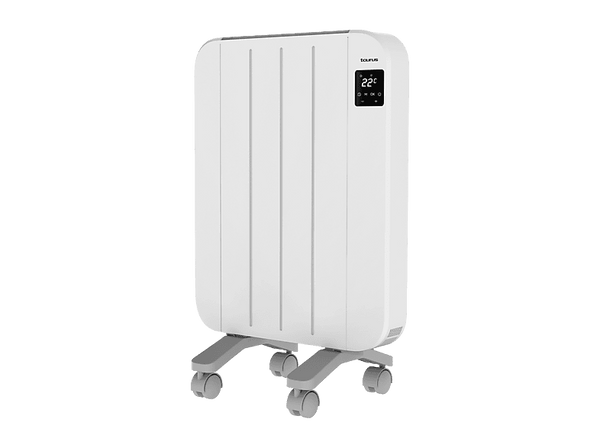 Emisor térmico - Taurus Nepal 1000, 1000 W, Tecnología Inverter, 4 Niveles de calor, Soporte de pared, Aluminio, Programable, Blanco