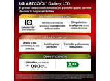 Aire acondicionado Split 1 x 1 - LG GALLERY09TV, 2236 fg/h, Wi-Fi, Gold Fin™, Freeze Cleaning, Blanco