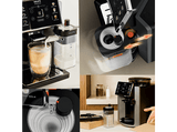 Cafetera superautomática - Krups Sensation Milk EA912B, 15 bar, 1450 W, 1.7 L, 6 modos, 2 tazas, Depósito de leche 0.3 L, Táctil, Gris