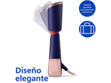 Plancha de vapor vertical - Philips Serie 5000 STH5030/20 1400W, Salida vapor 24 g/min, 200 ml, Calentamiento 35s, Cabezal Inclinable, Anti Bacterias
