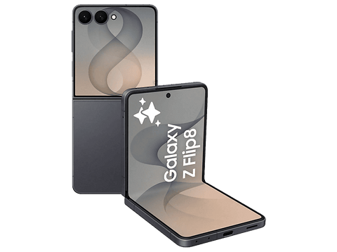 Móvil - Samsung Galaxy Z Flip8, Grafito, 256 GB, 12 GB RAM, 6.9