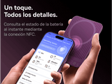 Powerbank - Baseus Picogo Air AM71, 5000 mAh, 22,5W, Carga inalámbrica 15W, USB-C, Ultrafina, Certificado CCC, Dark Cherry