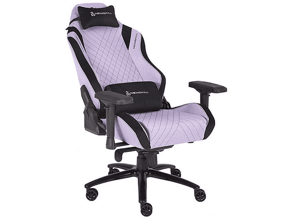 Silla gaming - Newskill Neith Zephyr, Reposabrazos 4D, Ajustable, Transpirable, Púrpura