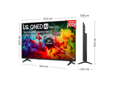 TV QNED Mini LED 50 - LG 50QNED72B6B, UHD 4K, Procesador Inteligente α7 AI Processor 4K Gen9, Smart TV, DVB-T2 (H.265), Negro