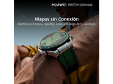 Smartwatch - Huawei Watch Ultimate, 140-210 mm, Modo campo de Golf, 14 días Autonomía, Titanio, Verde