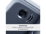 Móvil - SPC Stella 3, 4G, Para mayores, Teclas grandes, Botón SOS, Compatible audífonos, Volumen 103dB, Radio FM, Linterna, Base de carga, Negro
