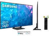 TV QLED 65 - Samsung TQ65Q70CATXXC, UHD 4K,  Smart TV, Motion Xcelerator Turbo+, Quantum HDR, Diseño Airslim, DVB-T2 (H.265), Titan Gray
