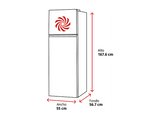 Frigorífico dos puertas - Hisense RT327N4AWE, Total No Frost, 167.6 cm, 249 l, Multi Air Flow, Motor Inverter, Blanco