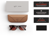 Gafas IA - Ray-Ban Meta, Wayfarer, Blanco piedra, Transitions® Transparente, Rojo Sandía