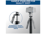 Palo Selfie - CellularLine SELFIE STICK MAX, Multifuncional, Rotación 360º, Extensible 180 cm, Bluetooth y control remoto, Negro