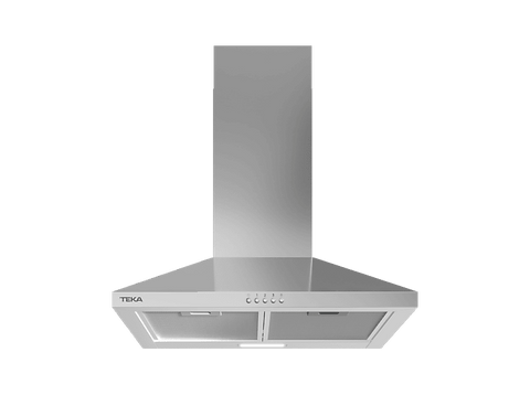 Campana decorativa - Teka DBB 64140 KOS IX, 3 Velocidades, 410 m³/h, 60 cm, Iluminación LED, Acero inoxidable
