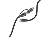 Cable USB - CellularLine Data Security USB C, 65 W, Data blocker, Universal, Negro