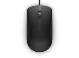 Ratón - Dell MS116, 1000DPI, USB, Óptico, Ambidextro, Negro