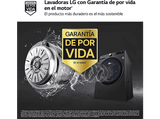 Lavadora carga frontal - LG F0P3CYV2E, 20 kg, 1000 rpm, 14 programas, AI Direct Drive™, TurboWash™360˚, Acero negro