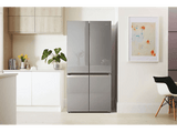 Frigorífico americano - Haier Cube 90 Series 3 HTF-540DGG7, 500l, No Frost, 190cm, Inverter, 4 puertas, Inox