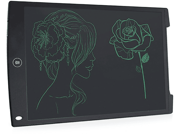 Pizarra electrónica - Dam DMAB0056C00, 12", Pen, Borrado fácil, Cristal líquido, Negro