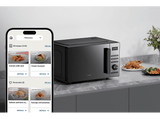 Microondas con grill - Candy CMW725GDB 011, 850 W, 5 niveles, Wi-Fi hOn, 25 l, Negro