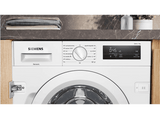 Lavadora secadora integrable - SIEMENS WI12W327ES, Serie IQ500, 8 kg, 1200 rpm, 8 programas, WaterPerfect Plus, VarioSpeed,  Blanco