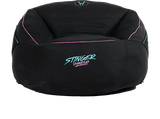 Puff gaming - Woxter Stinger, Tela hidrófuga, Doble costura seguridad, Cremallera seguridad, Múltiples compartimentos, Black & Blue