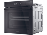 Horno - HAIER H6 ID46G3SYTB, Multifunción, Sistema de limpieza integrado Pirolítico + Hidrolítico, 27 funciones, 78 l, Negro