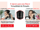 Plancha Secador - Revlon One Step Air Straight, Cerámica, De cabello húmedo a Liso natural, Negro