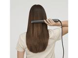 Plancha de pelo - BaByliss Titanium Shine ST620E, Cerámica, 150ºC a 230 °C, Placas largas de 25 x 110 mm, Iónico, Plata
