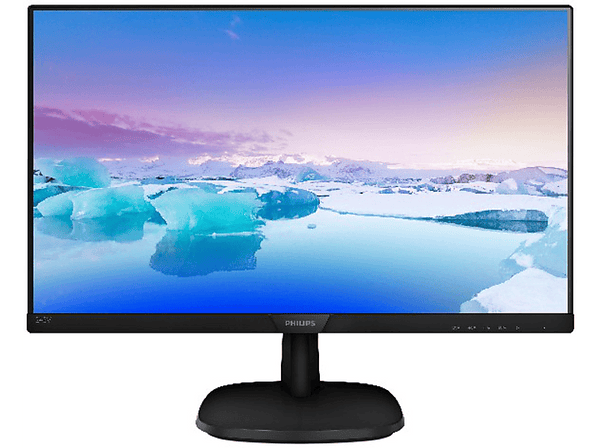Monitor - Philips, 243V7QDSB/24, 24", LED, IPS, 4 ms, Borde estrecho, HDMI, DVI, VGA, 16:9, Negro