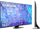 TV QLED 55 - Samsung TQ55Q80CATXXC, UHD 4K, Smart TV, Inteligencia Artificial, Quantum Dot,  Gaming Hub, DVB-T2 (H.265), Carbon Silver