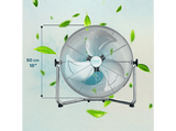 Ventilador industrial - Cecotec EnergySilence 4100 Pro, Motor de cobre, 3 aspas, 45 cm, Grey