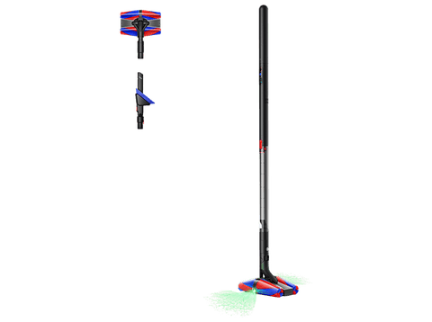 Aspirador escoba - Dyson PencilVac Fluffycones™, Potencia succión 55 AW, Autonomía 30 min, Ligera y Manejable, Negro mate