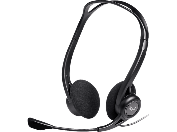 Auriculares - Logitech 960 USB-A, Con cable, PC/Mac, Micrófono ajustable