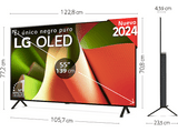 TV OLED 55 - LG OLED55B46LA, OLED 4K, Procesador Inteligente 4K α8, Smart TV, DVB-T2 (H.265), Negro Dark Meteor Titan