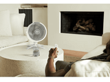 Ventilador de pie - Shark FlexBreeze, 240 V, 5 Velocidades, Sobremesa, Portátil, Altura Ajustable, Blanco mate