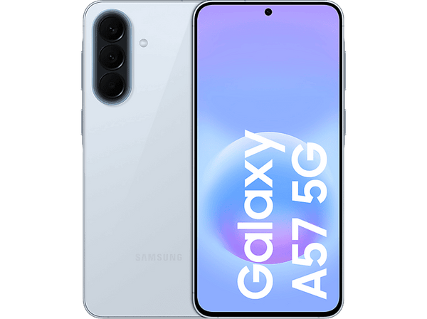 Móvil - Samsung Galaxy A57, Azul Claro, 512 GB, 12 GB RAM, 6.7" FHD+, Exynos 1680, 5000 mAh, Android 16