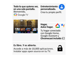TV QLED 75 - Haier H75S80FUX S80F Series, Smart TV (Google TV), HDR 4K, Direct LED, Dolby Audio, Dbx-tv, Negro