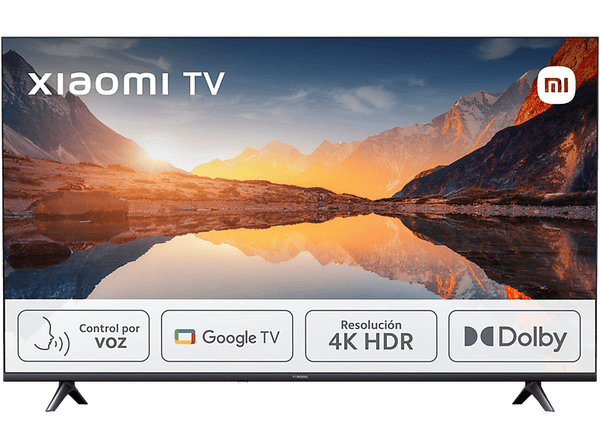 TV LED 43" - Xiaomi A 2025 43, HDR 4K, Smart TV (Google TV), Dolby Audio, DTS Virtual:X, Control por voz, Black