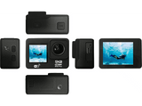 Cámara deportiva - SK8 Cam 6K Elite Plus, 6K, 70 min Autonomía, WiFi, sensor SONY 576, Hasta 40m de Profundidad, Foto de 12 MP, Negro