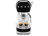 Cafetera express - Smeg ECF02BLEU, 15 bar, 1350 W, Compacta, Negro