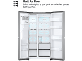 Frigorífico americano - LG GSLC41PYPE, No Frost, 179 cm, 638 l, LinearCooling™, SpacePlus™, Inox antihuellas