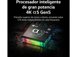 TV LED 65 - LG 65NANO756QC, UHD 4K, Procesador de Gran Potencia 4K α5 Gen 5, Smart TV, DVB-T2 (H.265), Azul oscuro ceniza